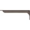 Ekena Millwork Embrey Steel Bracket, Hammered Silver 2"W x 20"D x 6 1/2"H BKTM02X20X06EBHSV - alternate 10
